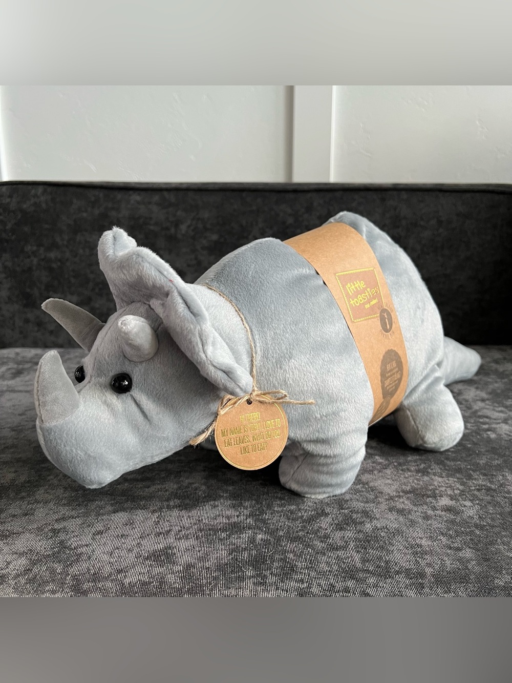 NWT Little Toasties Dinosaur Heat And Hug Stuffed Animal
